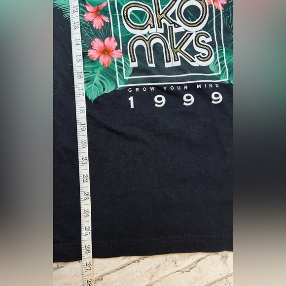 Akademiks Tropical T Shirt M Medium Monstrera Plants - Picture 4 of 9